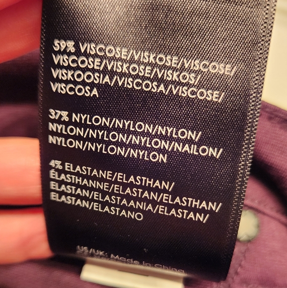 Liverpool New Skinny Ponte Knit Stretch pant in Aubergine - Picture 15 of 16